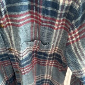 Plaid  Shirt in Blue and Red